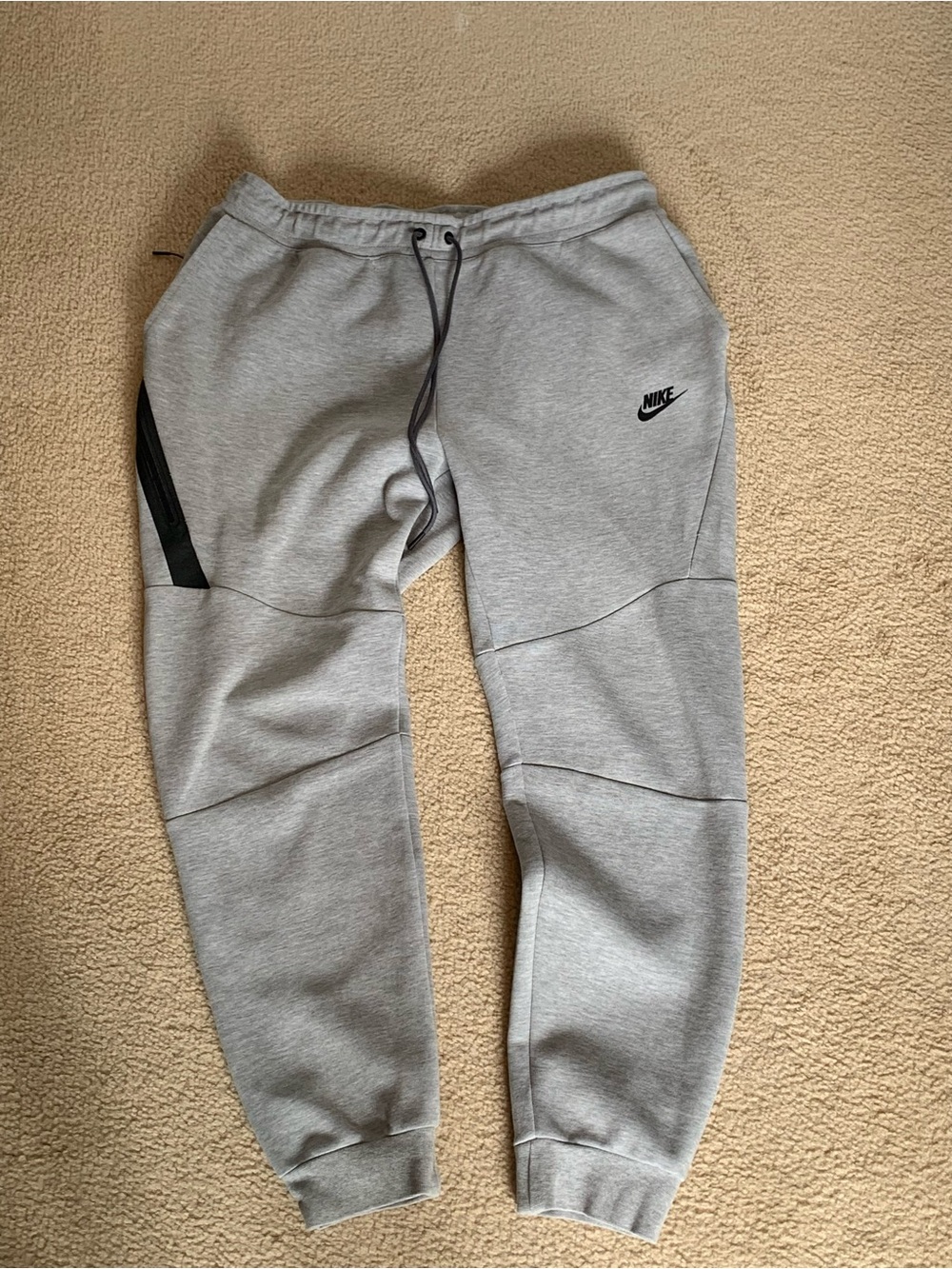 Nike Grey Joggers with Black Accents